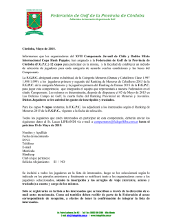 Informes detallados y datos de pre inscripci&oacute;n