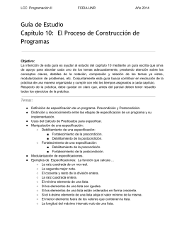 Guía de Estudio Capítulo 10: El Proceso de Construcción de