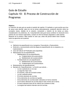Guía de Estudio Capítulo 10: El Proceso de Construcción de