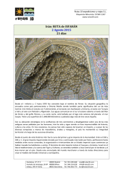 IRAN: RUTA DE ISFAHAN