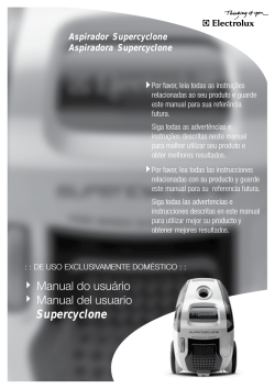 Manual do usuário Manual del usuario Supercyclone