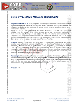 NUEVO METAL 3D ESTRUCTURAS - Colegio Oficial de Ingenieros
