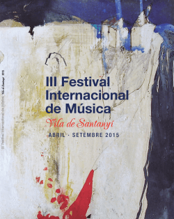 Llibre del Festival en PDF - III Festival Internacional de Música Vila