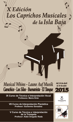 Programa Caprichos Musicales 2015
