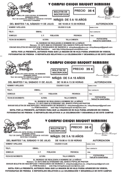 impreso para descargar - Club Baloncesto Bembibre