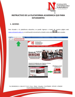 instructivo de la plataforma academica q10 para