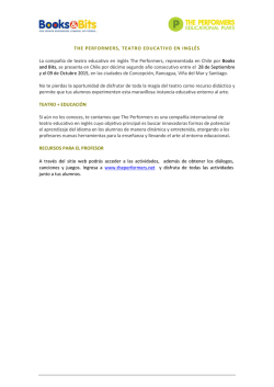 INFORMACION COMPLETA THE PERFORMERS 2015