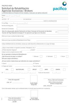 Solicitud de rehabilitaci&oacute;n de p&oacute;liza