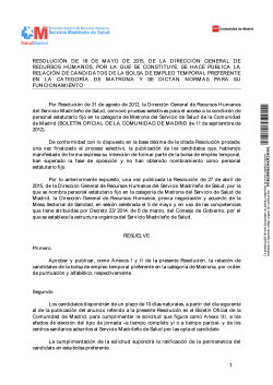 Resolución - Colegio Profesional de Enfermería de Valladolid