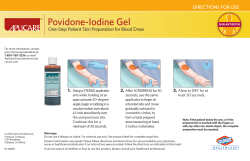 Povidone-Iodine Gel - Clorox Professional