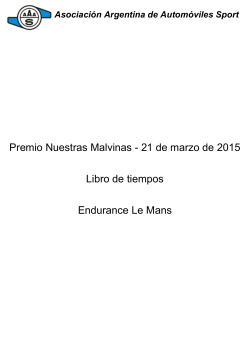 Premio Nuestras Malvinas - 21 de marzo de 2015