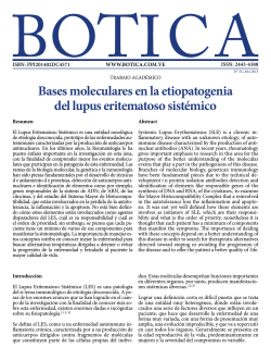 Bases moleculares en la etiopatogenia del lupus