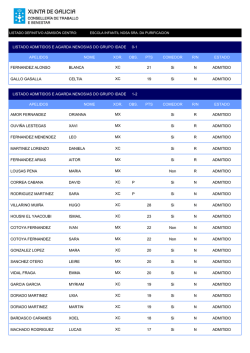 listado admitidos e agarda nenos/as do grupo idade 0-1