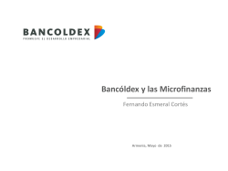 Bancóldex - Asomicrofinanzas