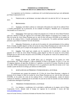 LIBRO DE RECETAS ARROZ DIANA PREMIUM