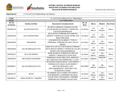 SISTEMA CONTROL DE BIENES MUEBLES INVENTARIO DE