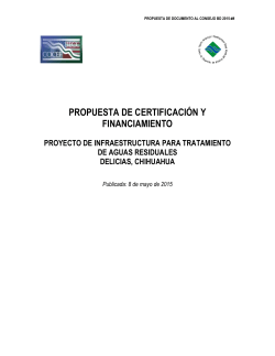 propuesta de certificación y financiamiento