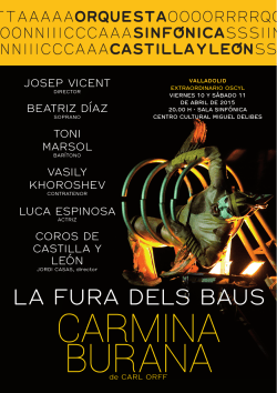 CARMINA BURANA - Auditorio Miguel Delibes