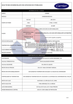 HOJA TECNICA CARRIER 5TON.3.2