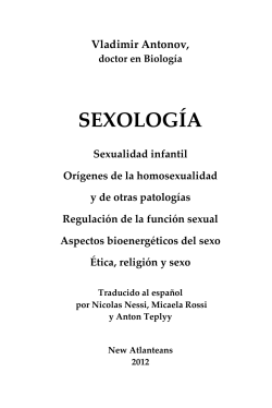 SEXOLOGÍA