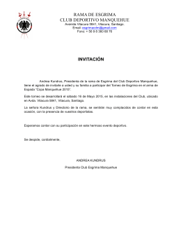 bases copa manquehue 2015 - Federación chilena de Esgrima