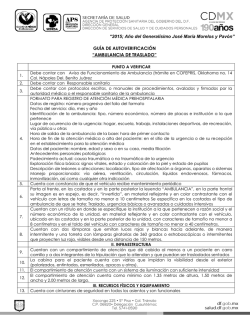 Gu&iacute;a ambulancia traslado