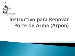 Instructivo para Renovar Porte de Arma (Arpon (1)