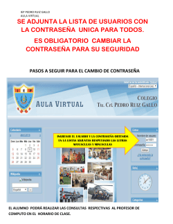 se adjunta la lista de usuarios con la contraseña unica para todos