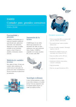 H4000 Contador para grandes consumos