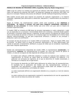 Gu&iacute;a R&aacute;pida Modelo CMMI para Mejora de Procesos