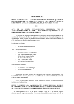 Pleno Extraordinario de 23 - Febrero