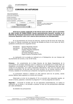 Acta de fecha 30-03-2015 - Ayuntamiento de Corvera