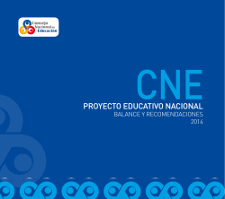 proyecto educativo nacional - Consejo Nacional de Educación
