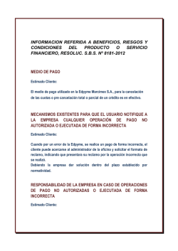 Informaci&oacute;n adicional