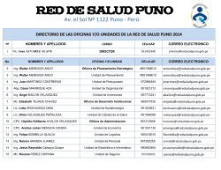Directorio de los funcionarios y correos electr&oacute;nicos