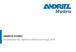 ANDRITZ HYDRO 2015