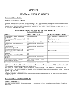 JERSALUD PROGRAMA MATERNO INFANTIL