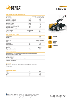 Ficha T. MOTOCULTOR BZWT700