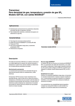 Hoja t&eacute;cnica