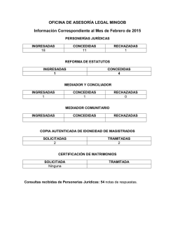 OFICINA DE ASESORÍA LEGAL MINGOB Información