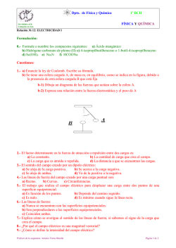 Dpto. de F&iacute;sica y Qu&iacute;mica 1&ordm; BCH F&Iacute;SICA Y