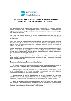 HERNIA INGUINAL