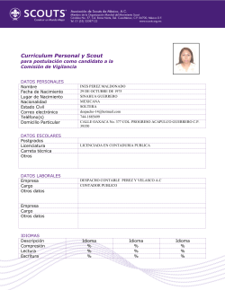 In&eacute;s P&eacute;rez Maldonado - Asociaci&oacute;n de Scouts de M&eacute;xico
