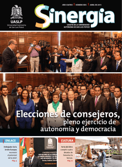 Elecciones de consejeros, - Universidad Autónoma de San Luis Potosí