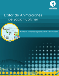 Editor de Animaciones de Saba Publisher