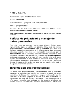 Descargar AVISO LEGAL - Grupo ACE Costa Rica