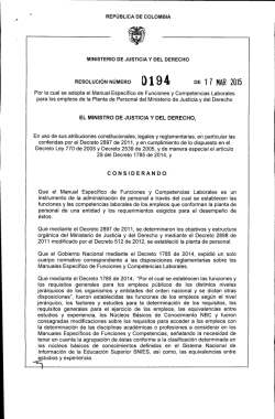 Resoluci&oacute;n 194 de 2015