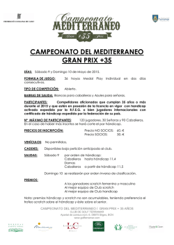 reglamento torneo - Club de Golf Terramar