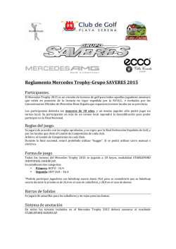 Reglamento Mercedes Trophy-‐Grupo SAVERES