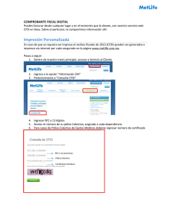 Instructivo Comprobantes Fiscales Digital